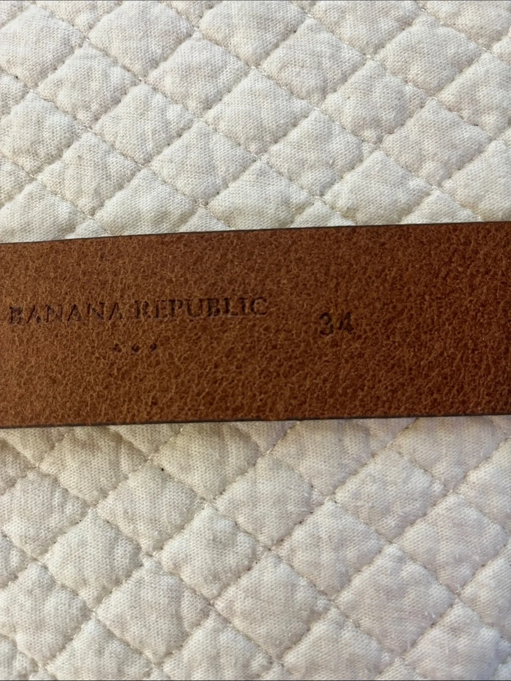 Banana republic men’s leather belt size 34